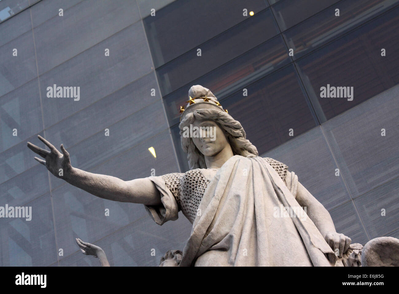 'Religious Liberty' statue at Independence Mall, Philadelphia, Pennsylvania. Stock Photo