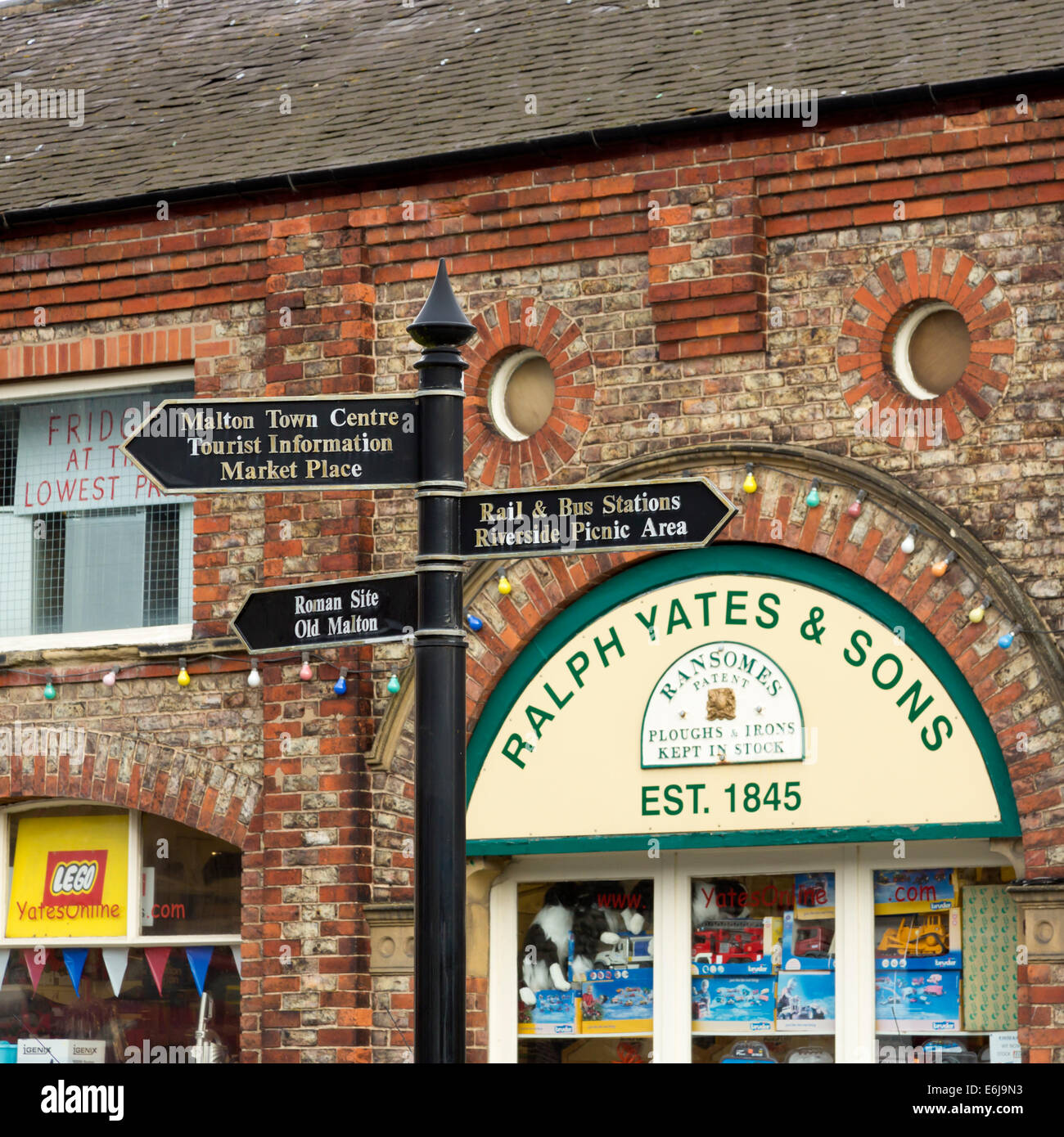 Yates hardware store in Malton, North Yorkshire, England Stock Photo