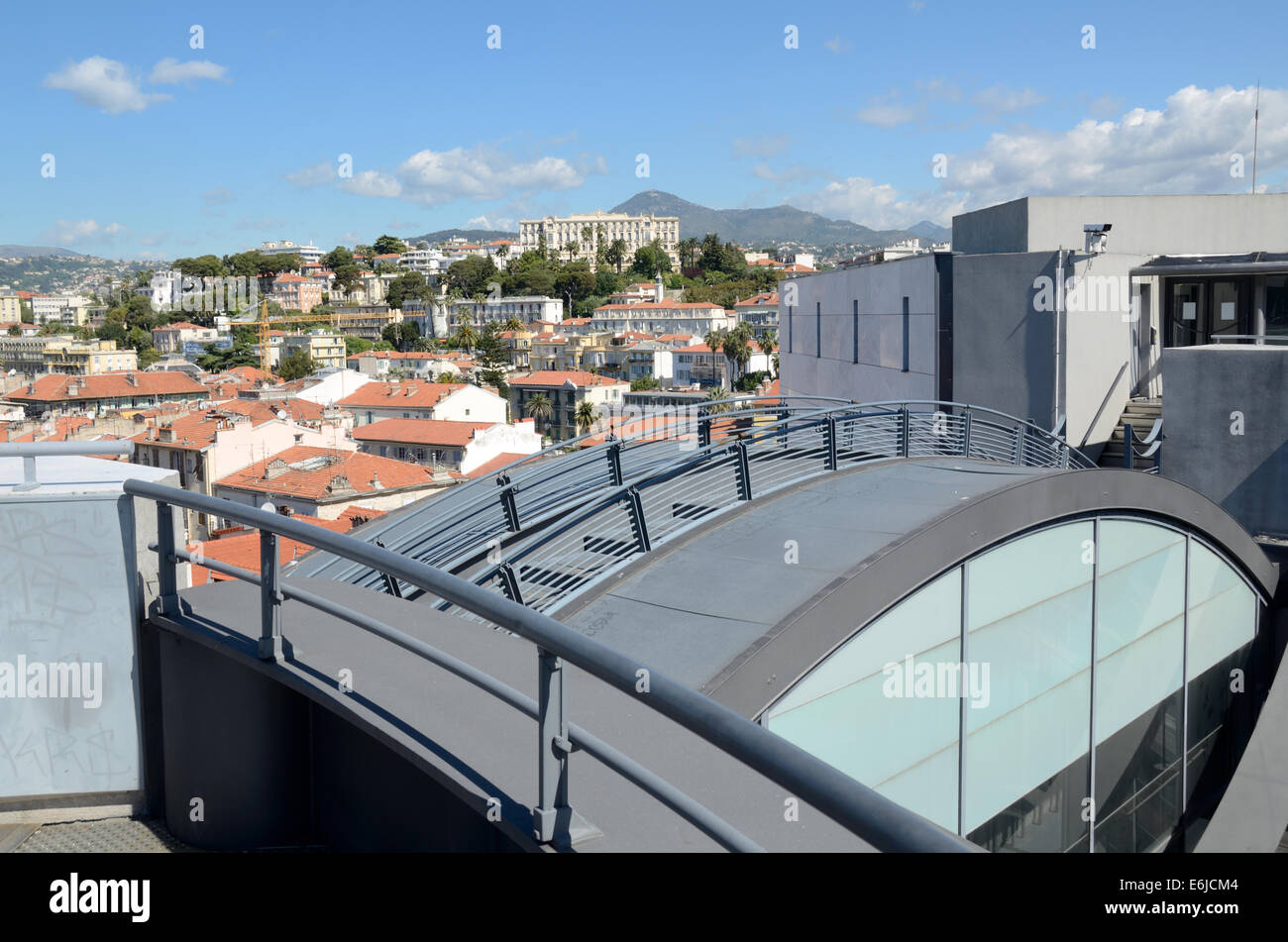 Views from Roof Terrace of Museum of Modern Art MAMAC or Musée d'Art ...