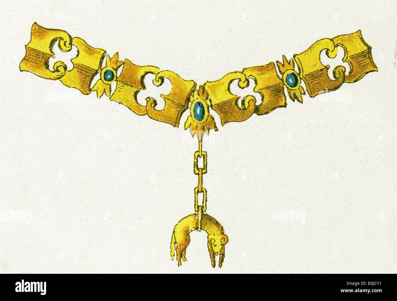 Shown here is the Order of the Golden Fleece collar as it was around