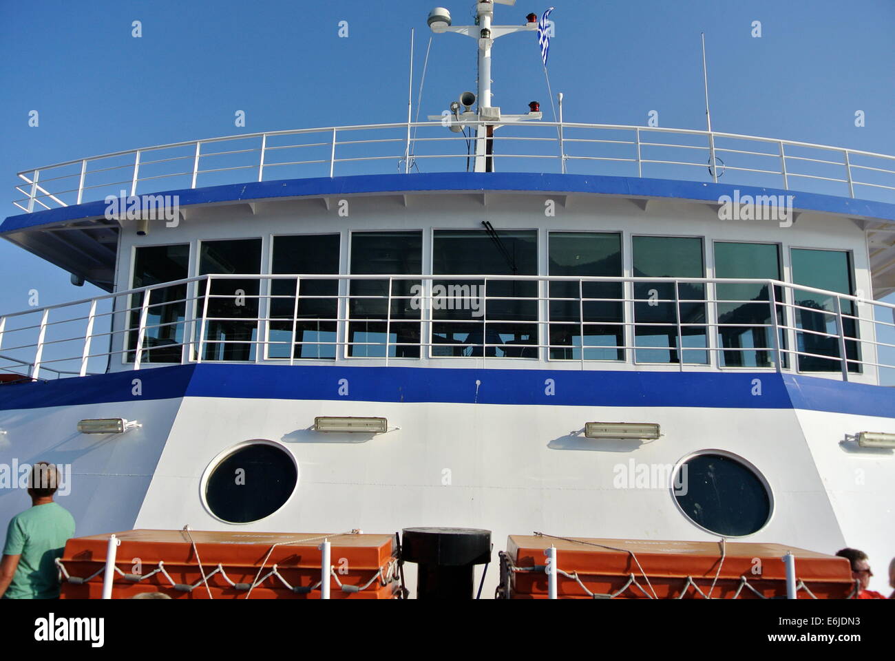 Ferry Thassos, Greece Stock Photo - Alamy
