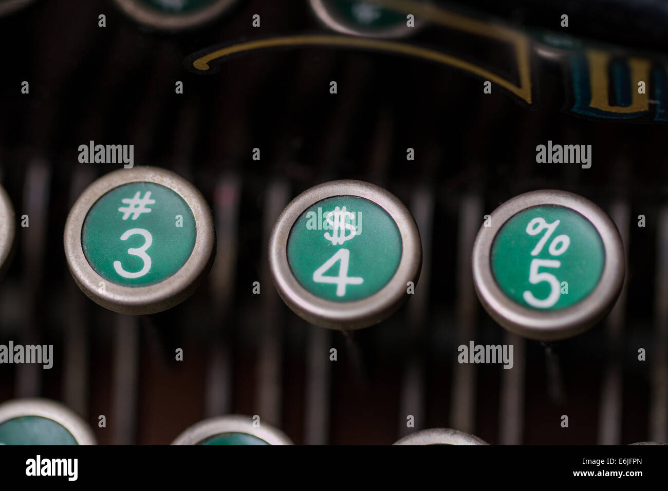 Typewriter from 1920's Stock Photo