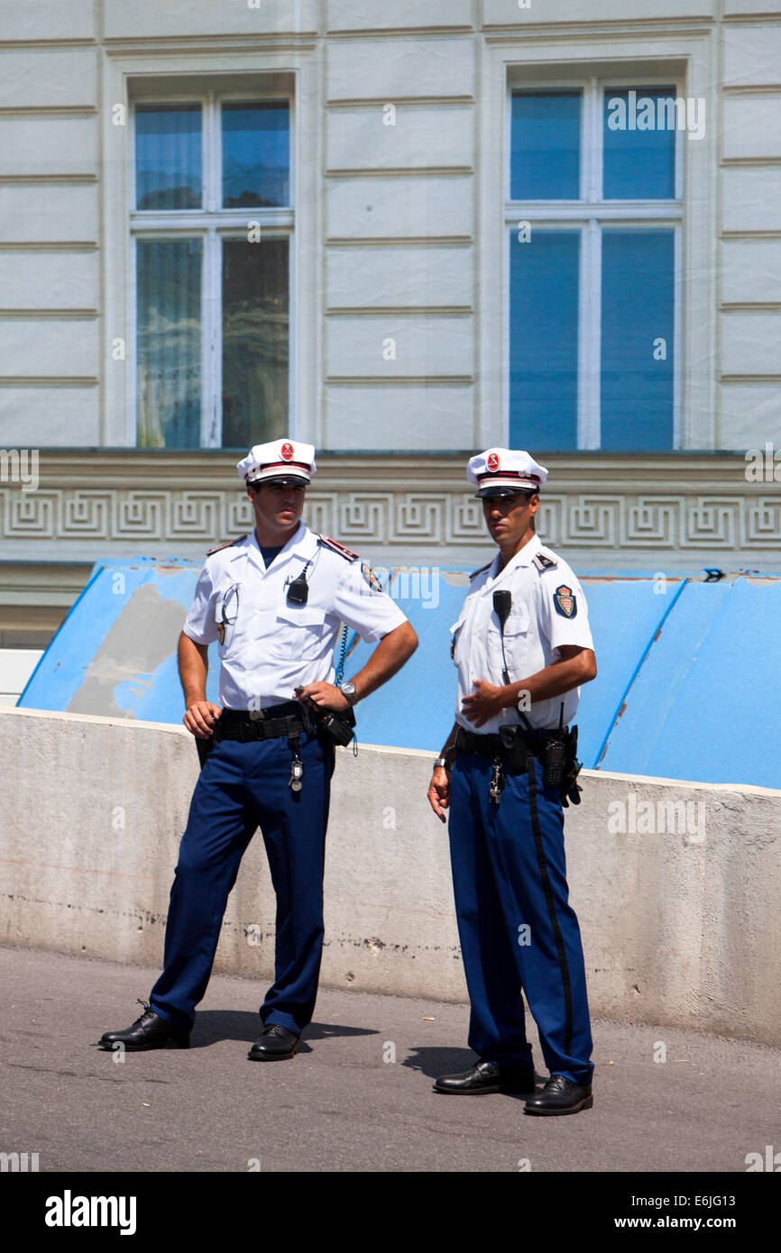 Law enforcement in Monaco Monte Carlo an area of the Principality of Monaco Stock Photo