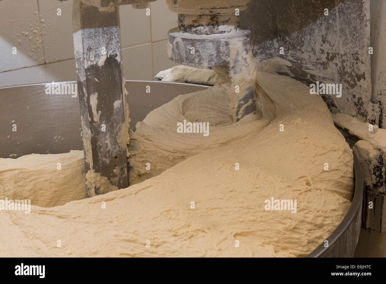 bread dough and mixer Stock Photo Alamy