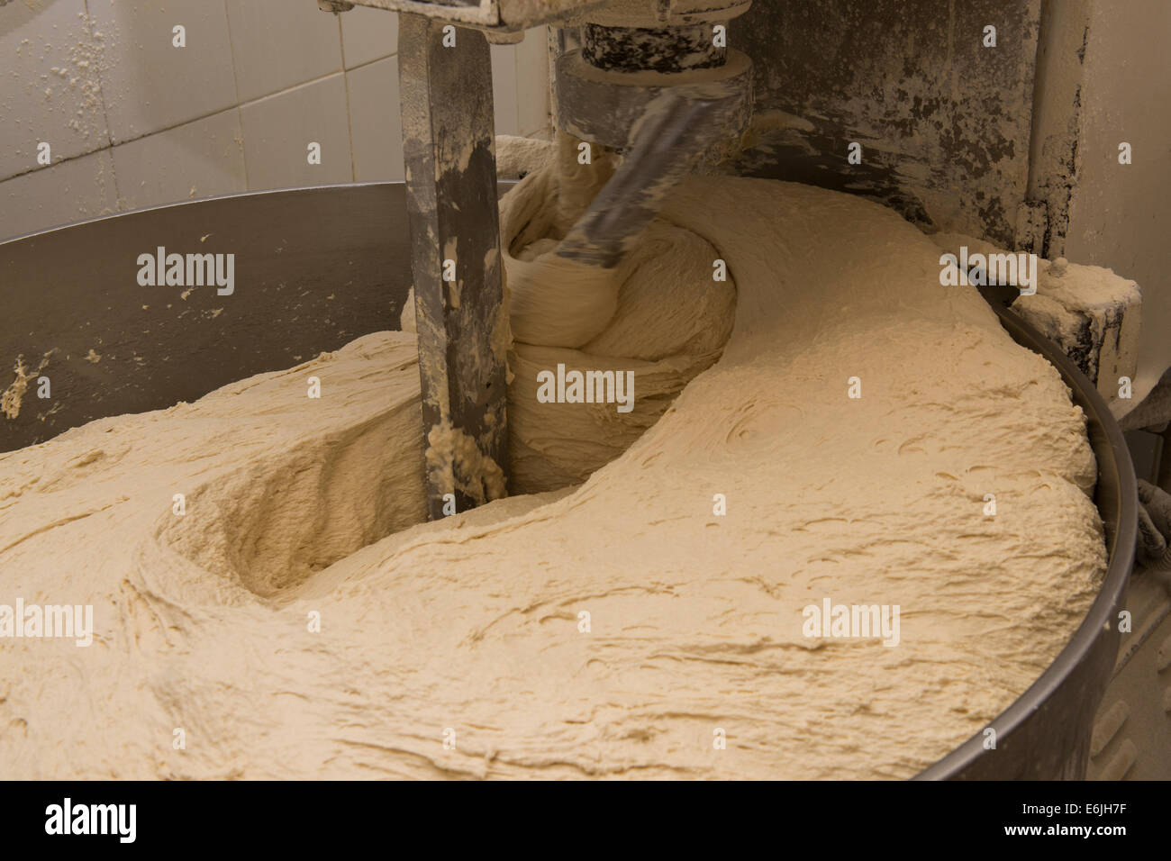 bread dough and mixer Stock Photo Alamy