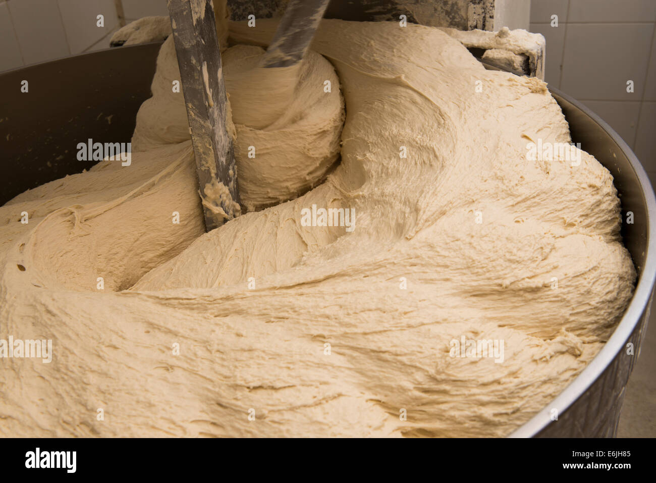 bread dough and mixer Stock Photo Alamy