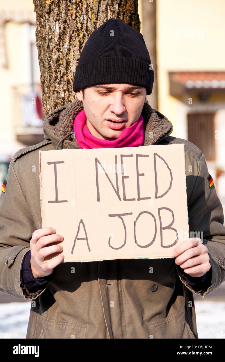 Homeless man begging job hires stock photography and images Alamy