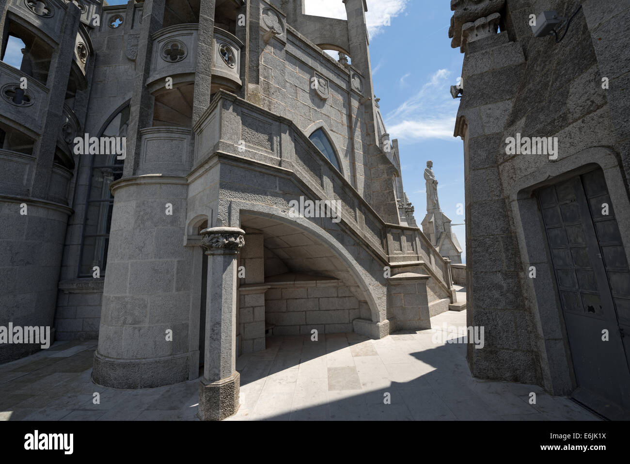 Image showcasing One of lookouts of famous Temple of Sacred Heart of Jesus (Expiatori ...