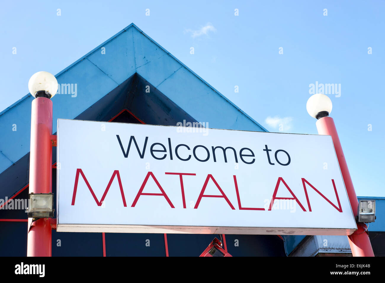Sign above the entrance to a Matalan store Stock Photo