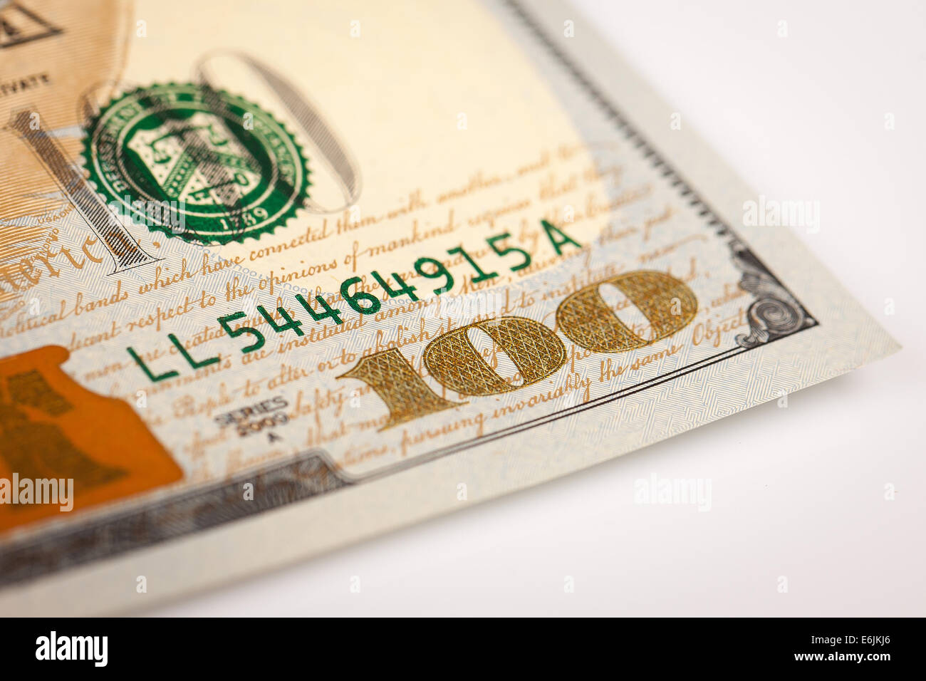 Dollars Photography: Macro of US One Hundred Dollar Stock Photo - Alamy