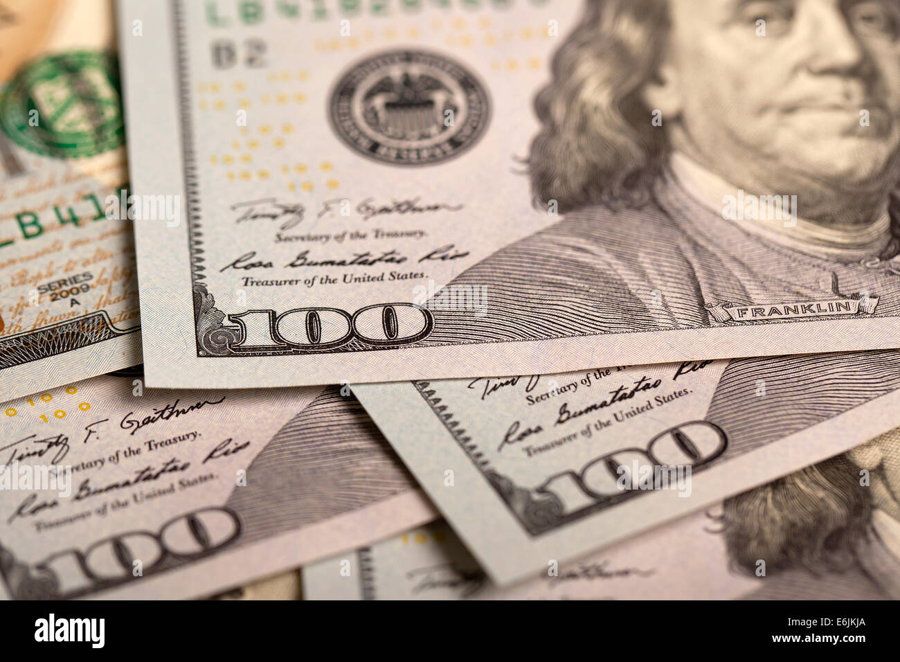 Dollars Photography: Macro of US One Hundred Dollar Stock Photo - Alamy