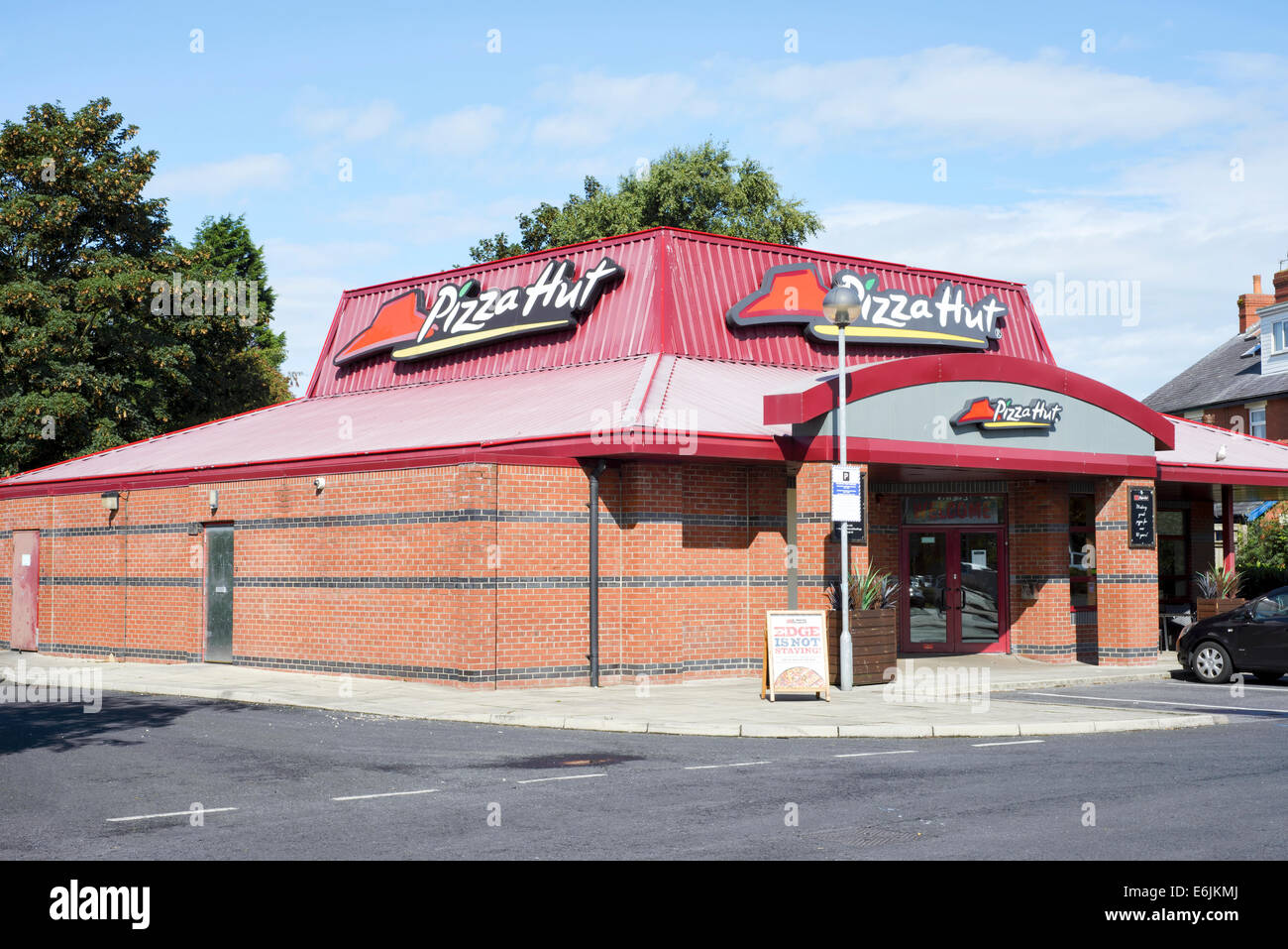 Pizza Hut restaurant in Blackpool, Lancashire, England Stock Photo