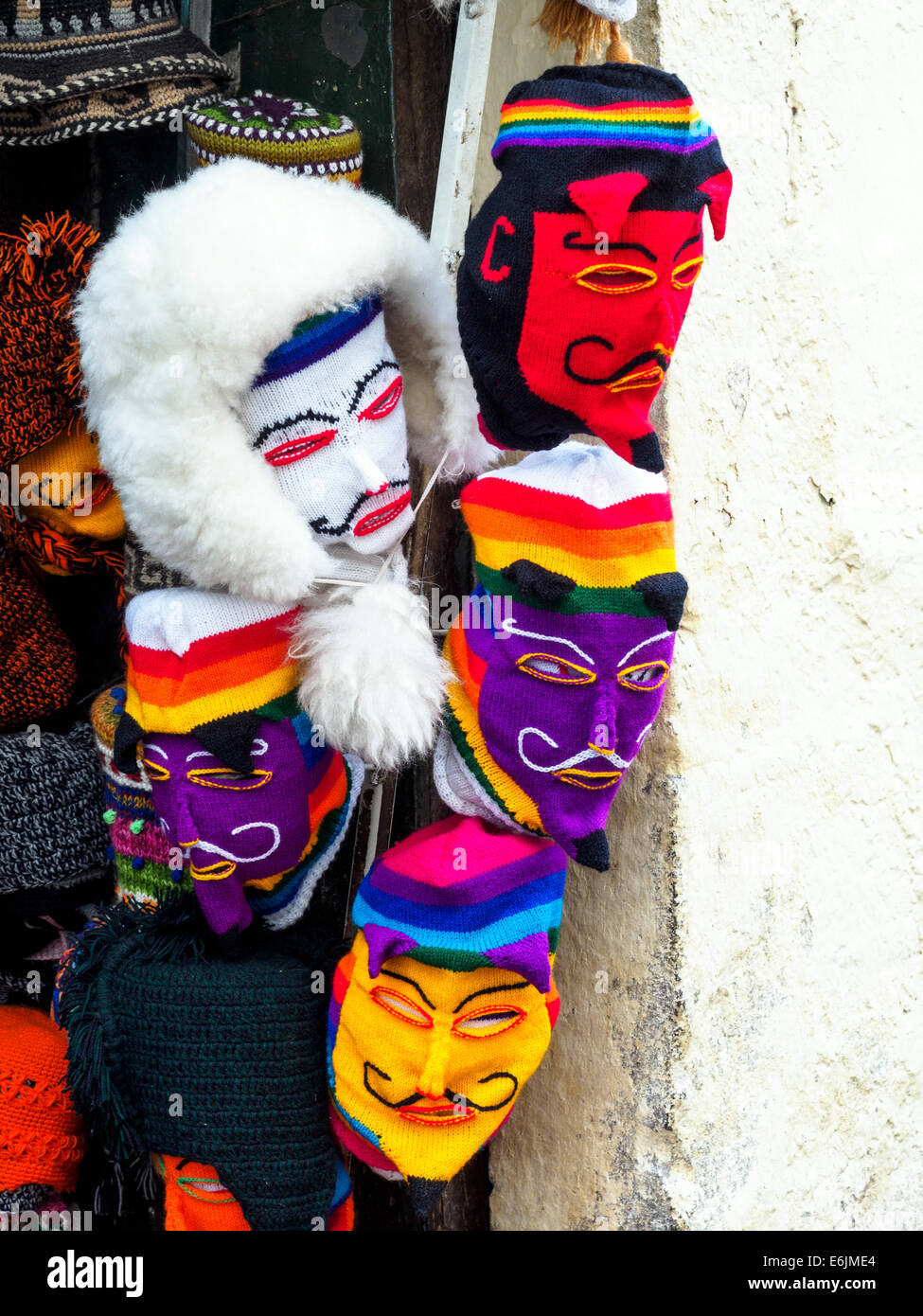 Traditional folklore mask - Cusco, Peru Stock Photo