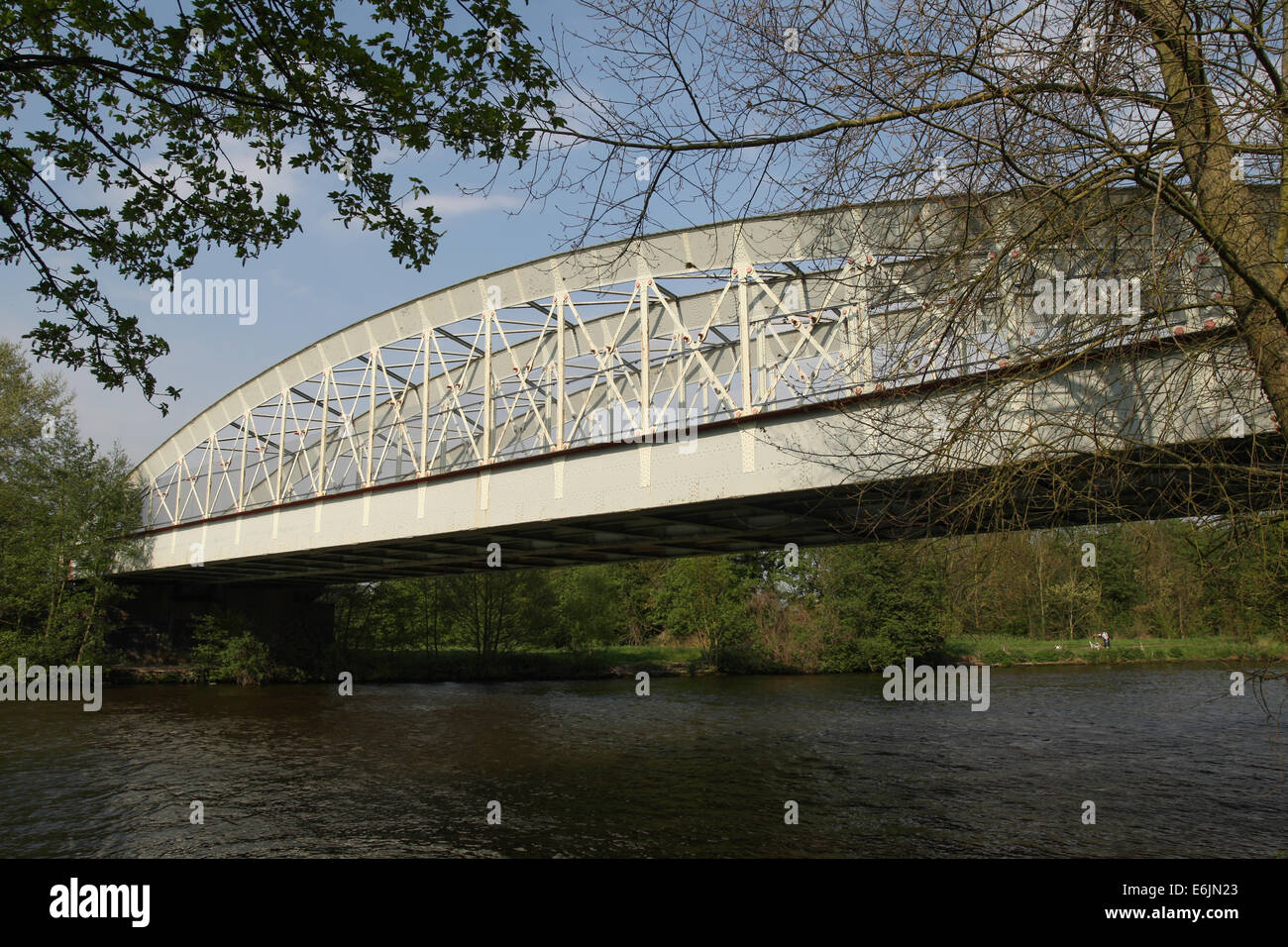 The Windsor Railway Bridge over the River Thames at Windsor, Berkshire ...