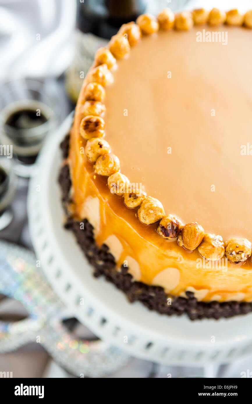 Chocolate beer and wine pairings. Heavenly Hazelnut Torte with beer for