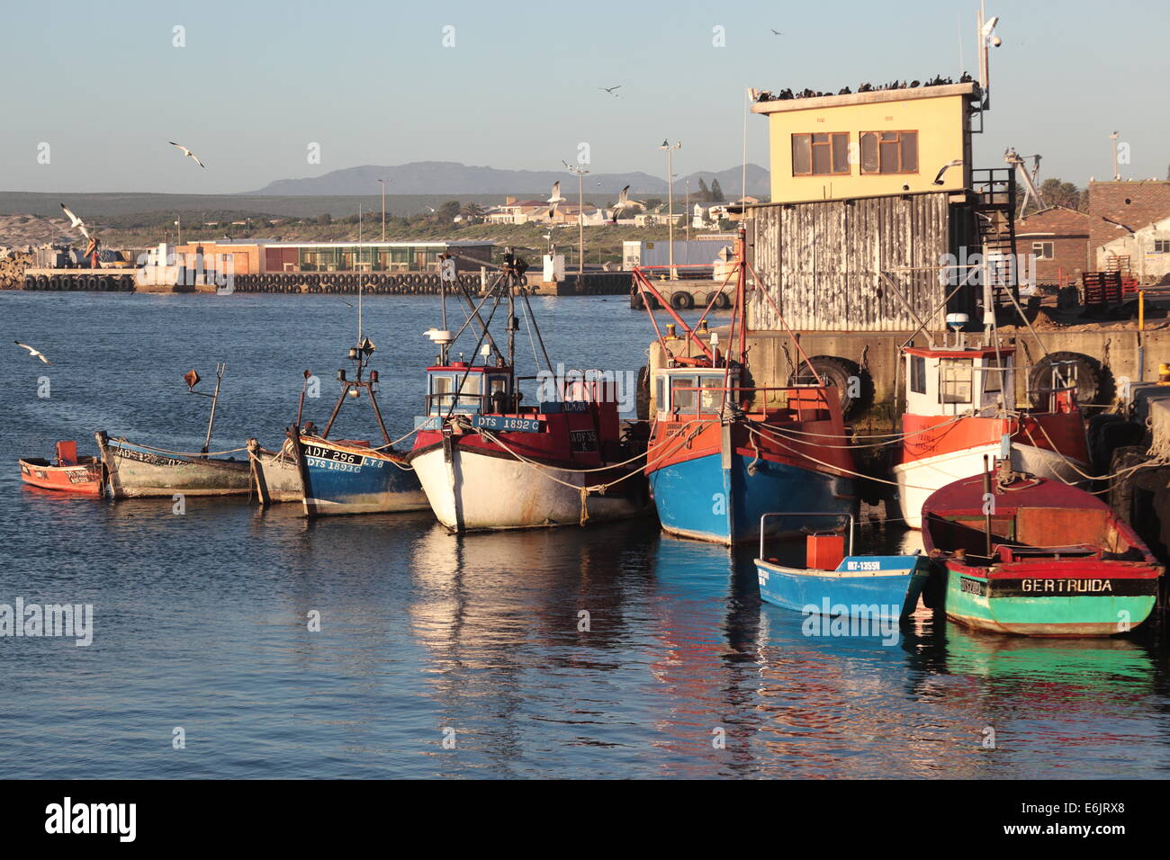 Boats in Lamberts Bay, West Coast, South Africa Stock Photo Alamy