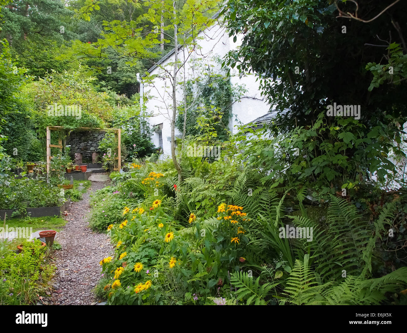 The Garden Of Dove Cottage The Home Of The Poet William