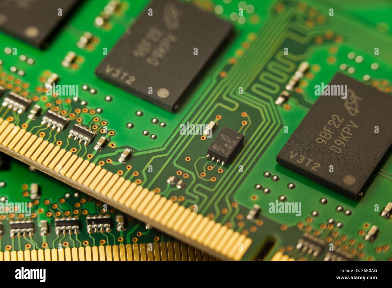 PC3 8500 DDR3 SDRAM laptop memory cards Stock Photo