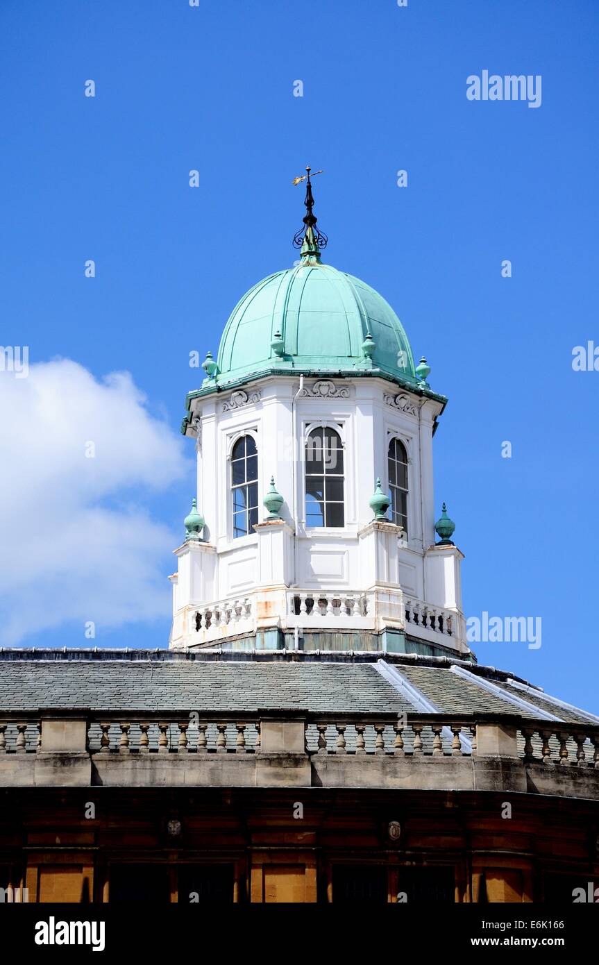 View of the dome on top of the Sheldonian Theatre, Oxford, Oxfordshire