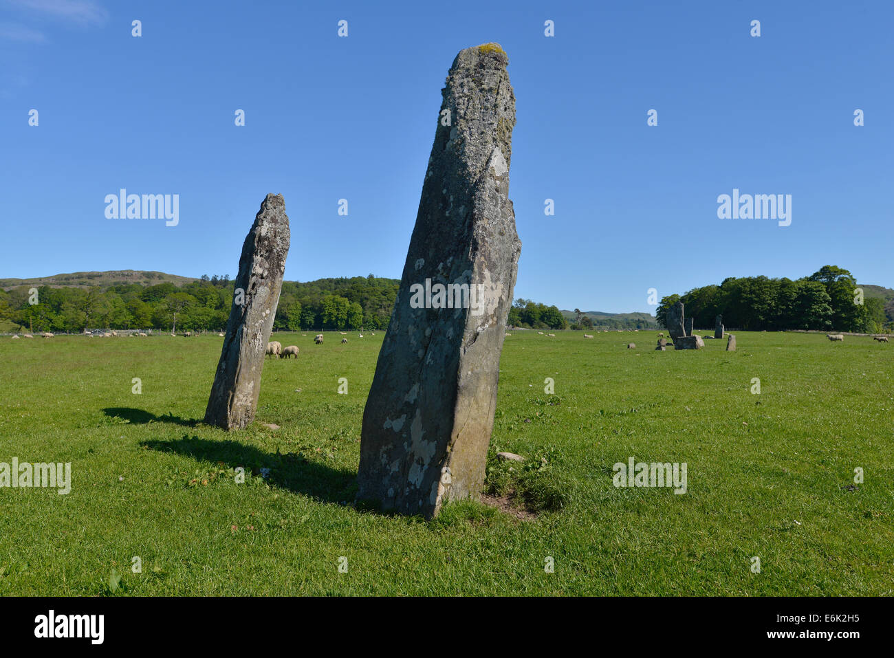 Nether Largie Standing Stones, Neolithic standing stones, menhirs, which were used for lunar and