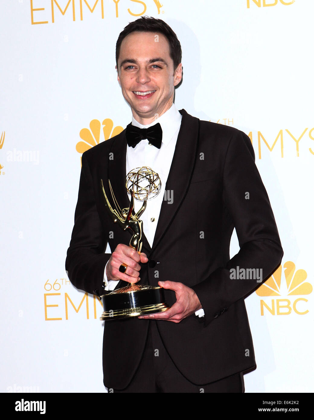 Los Angeles California USA 25th Aug 2014 Jim Parsons Poses In The 