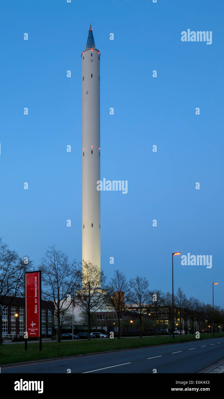 Drop tower for experiments in zero gravity, Centre for Applied Space Technology and Microgravity, ZARM, Technology Centre Stock Photo