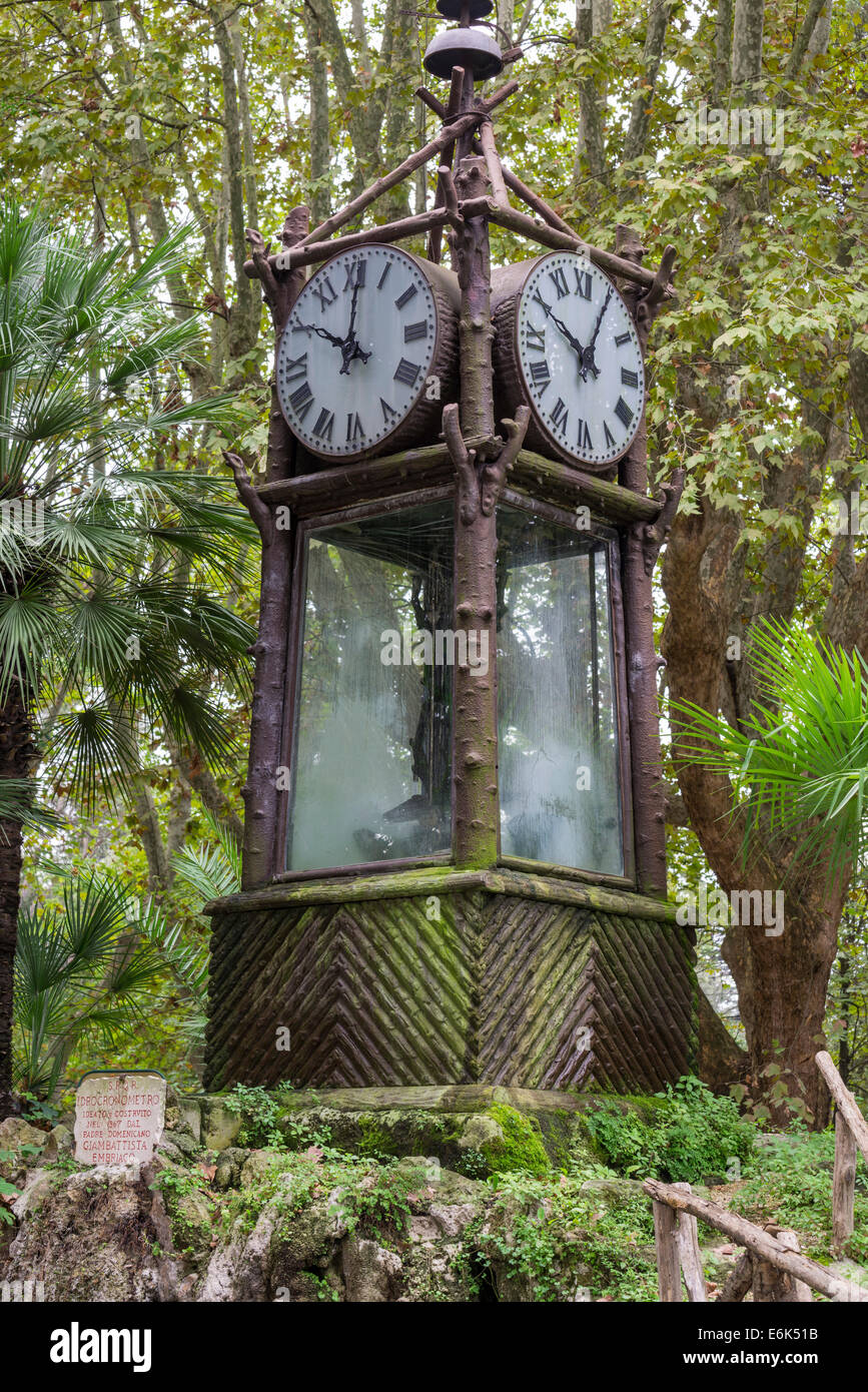 Water clock in the park at the Pincio, Pincian Hill, Rome, Lazio, Italy