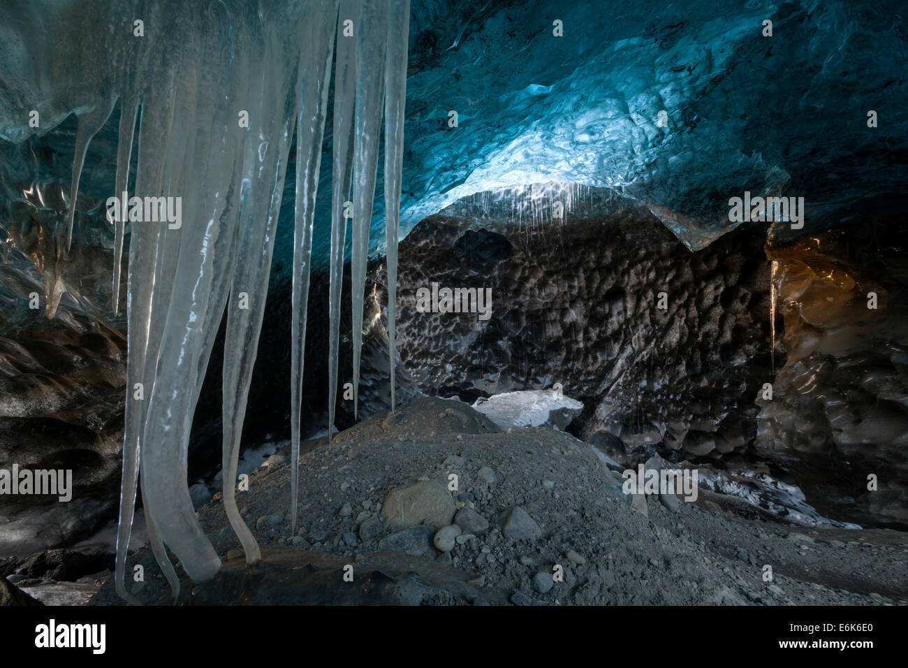Ice cave, Vatnajökull, Iceland Stock Photo