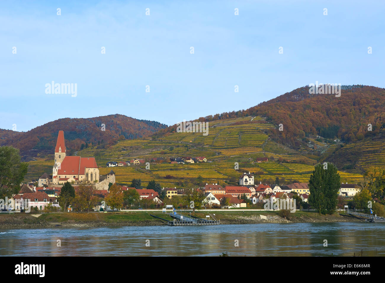 Townscape of Weißenkirchen in der Wachau, Wachau, Lower Austria Stock ...