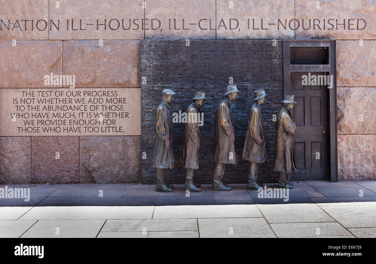 Monument "The Bread Line", Franklin Delano Roosevelt Memorial