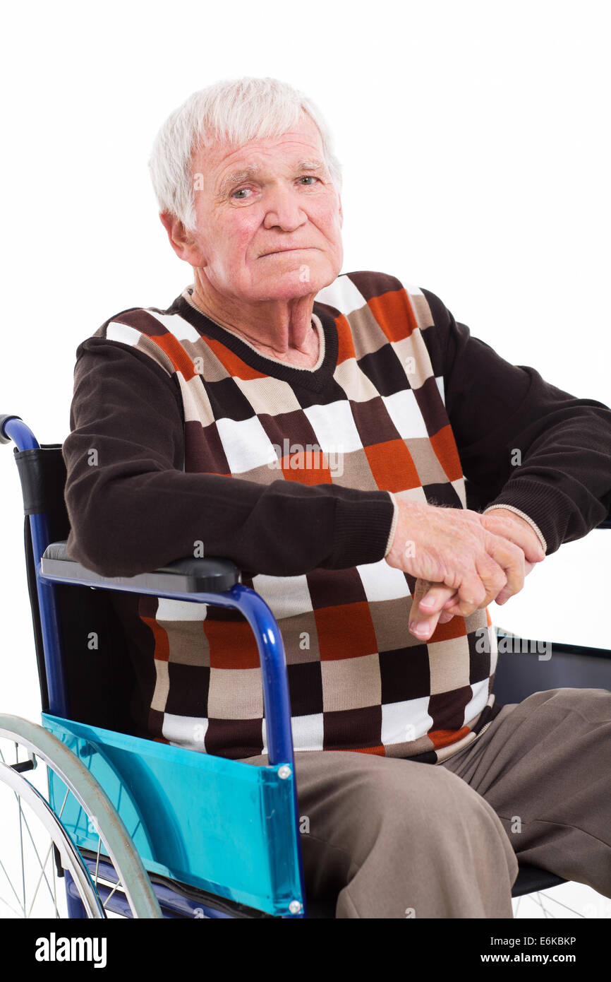 Old man wheelchair sad hires stock photography and images Alamy