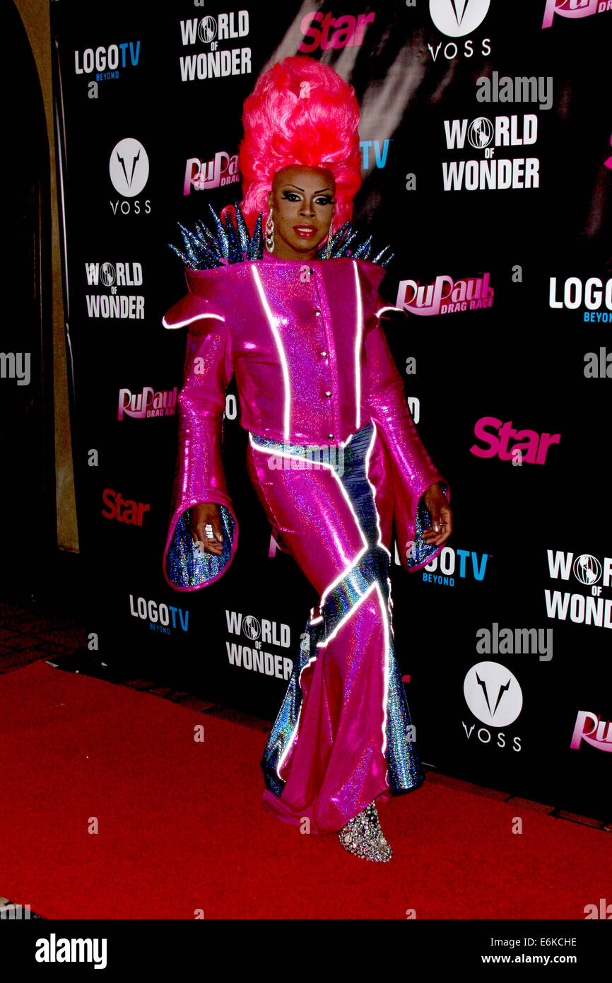 RuPaul's Drag Race Season 6 Premiere Party - Arrivals  Featuring: Vivacious Where: Los Angeles, California, United States When: 17 Feb 2014 Stock Photo