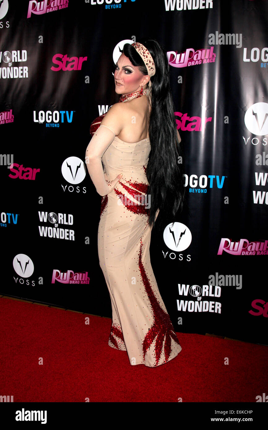 RuPaul's Drag Race Season 6 Premiere Party - Arrivals  Featuring: BenDeLaCreme Where: Los Angeles, California, United States When: 17 Feb 2014 Stock Photo