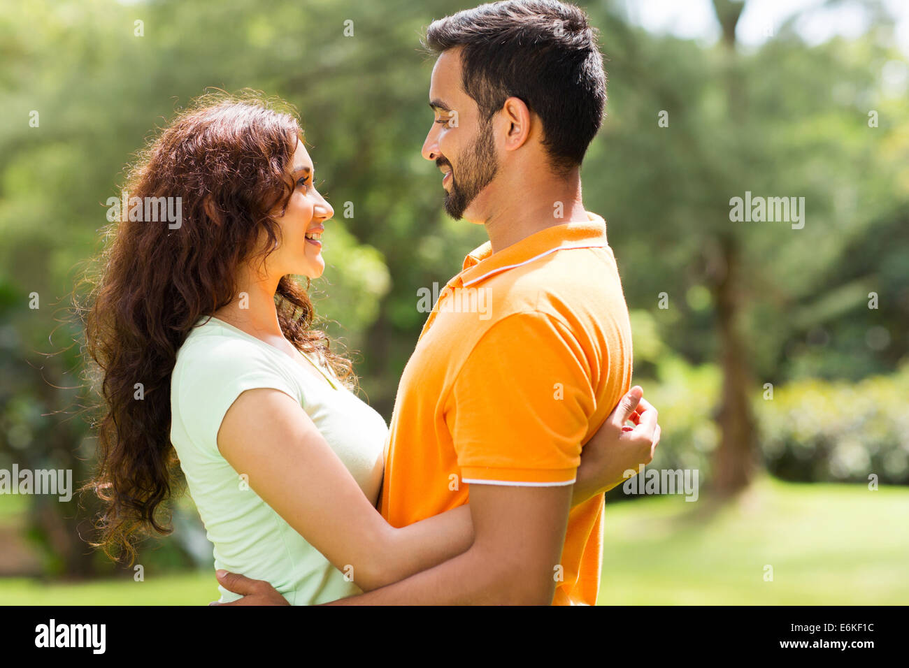 Indian young couple in romantic hi-res stock photography and images - Alamy