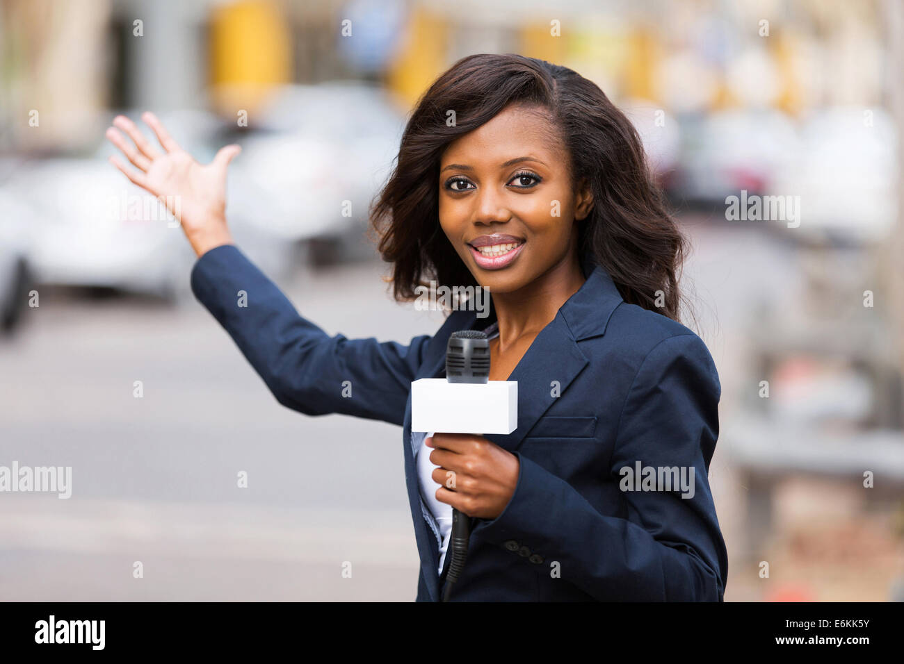 African american news reporter hi-res stock photography and images - Alamy