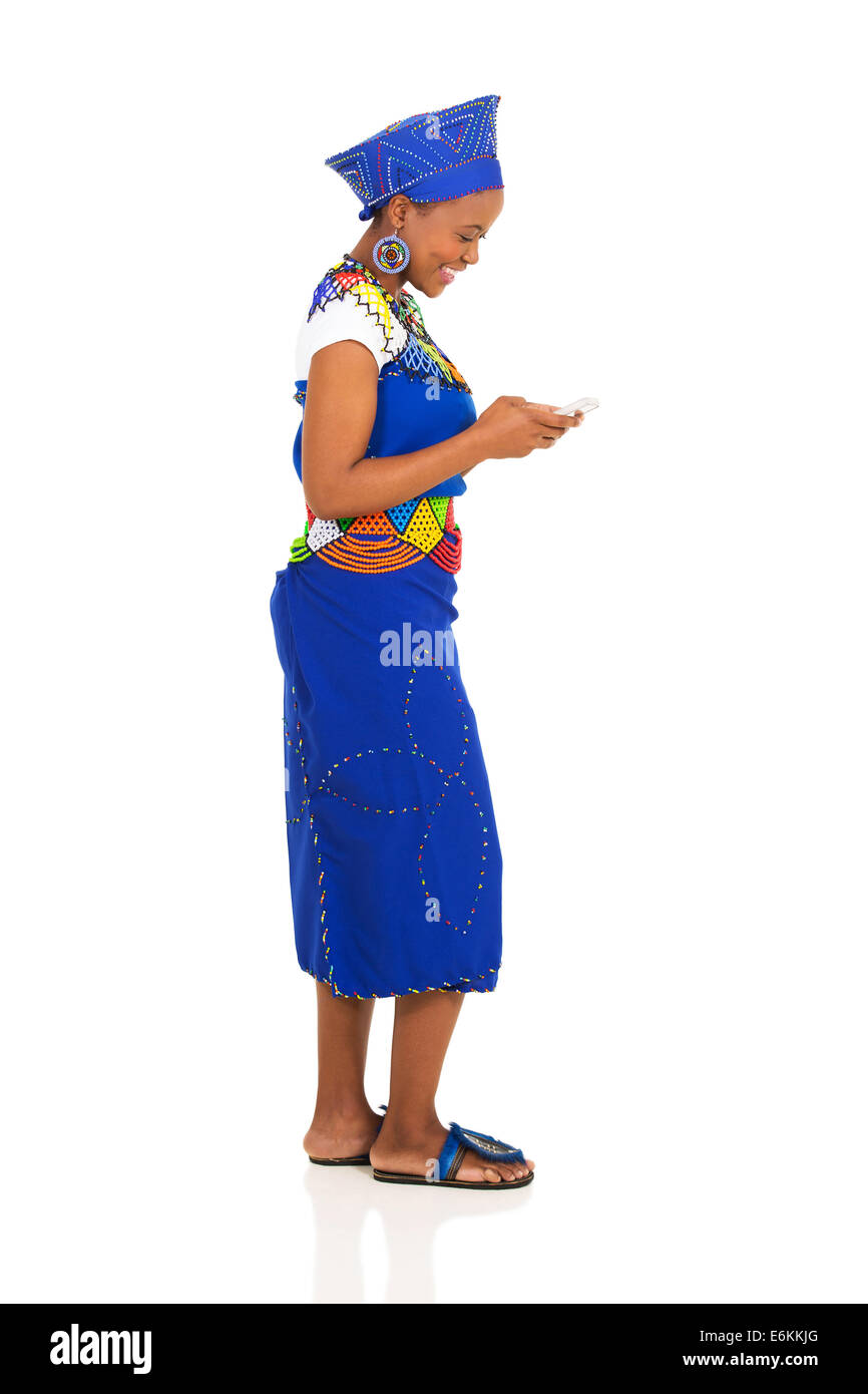 Beautiful south african zulu woman Cut Out Stock Images & Pictures - Alamy