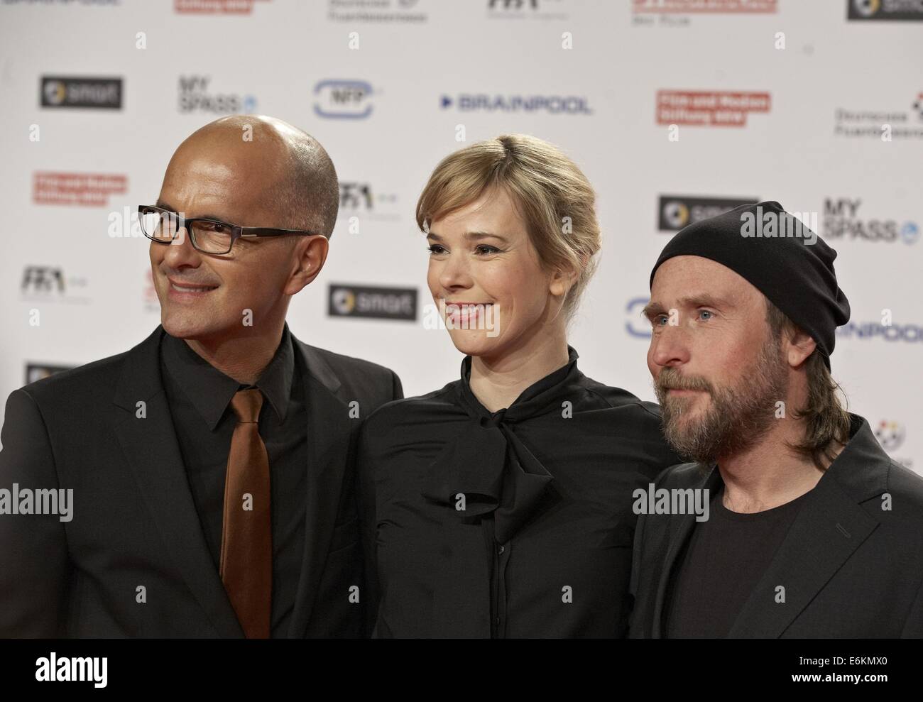 Premiere of 'Stromberg - Der Film' at Cinedom.  Featuring: Christoph Maria Herbst,Milena Dreißig,Bjarne Mädel Where: Cologne, Germany When: 18 Feb 2014 Stock Photo