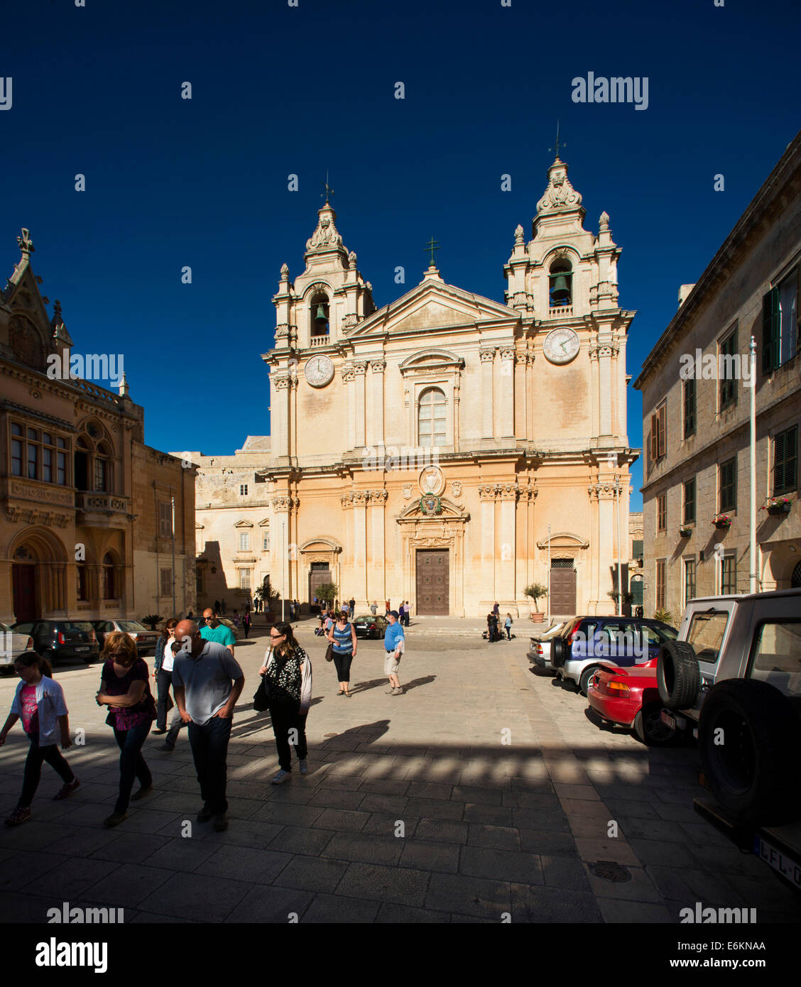 Malta, Mdina, Mdina Cathedral ,Rabat Stock Photo