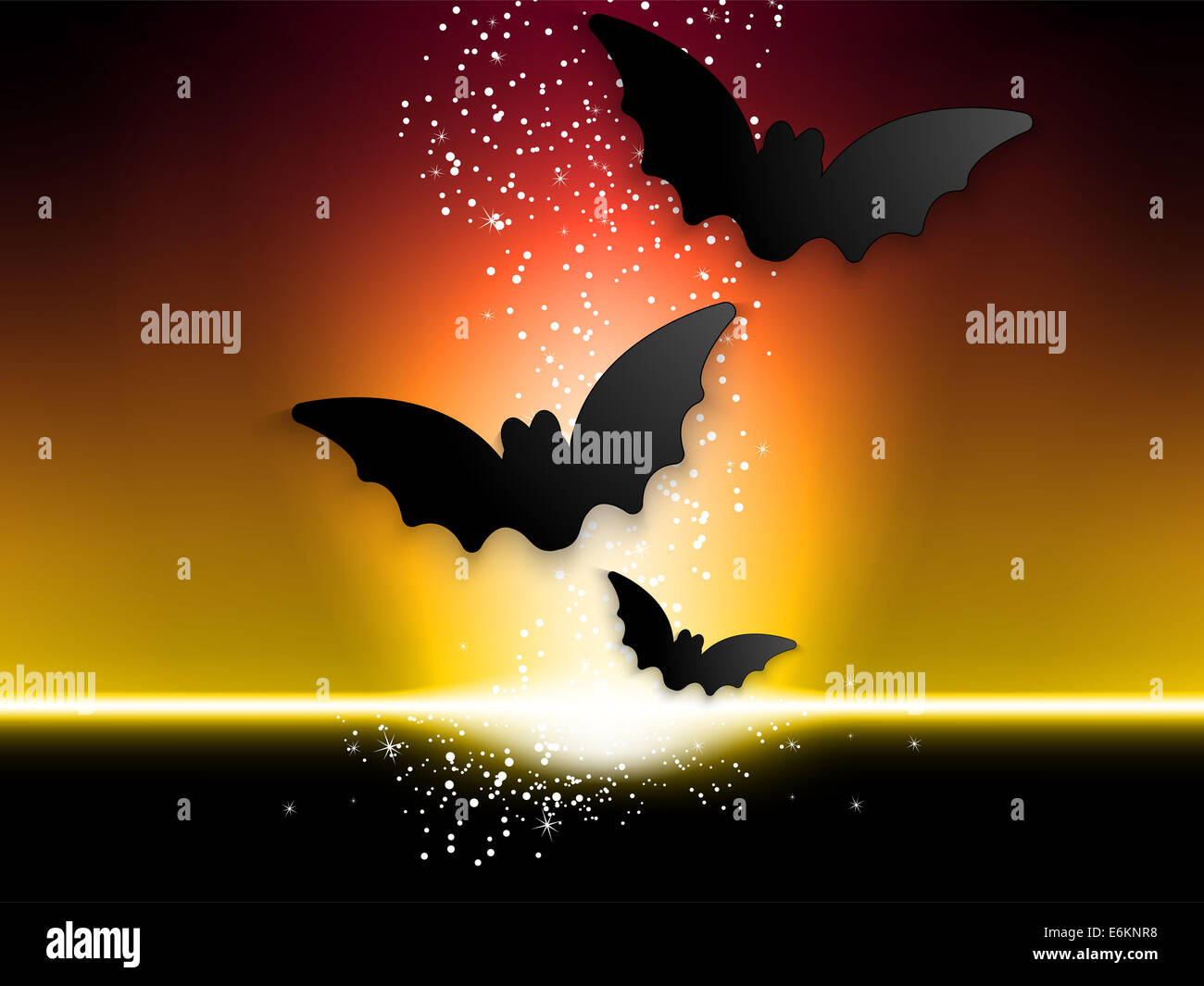 Happy Halloween Ghost Bat Icon Background Stock Photo - Alamy