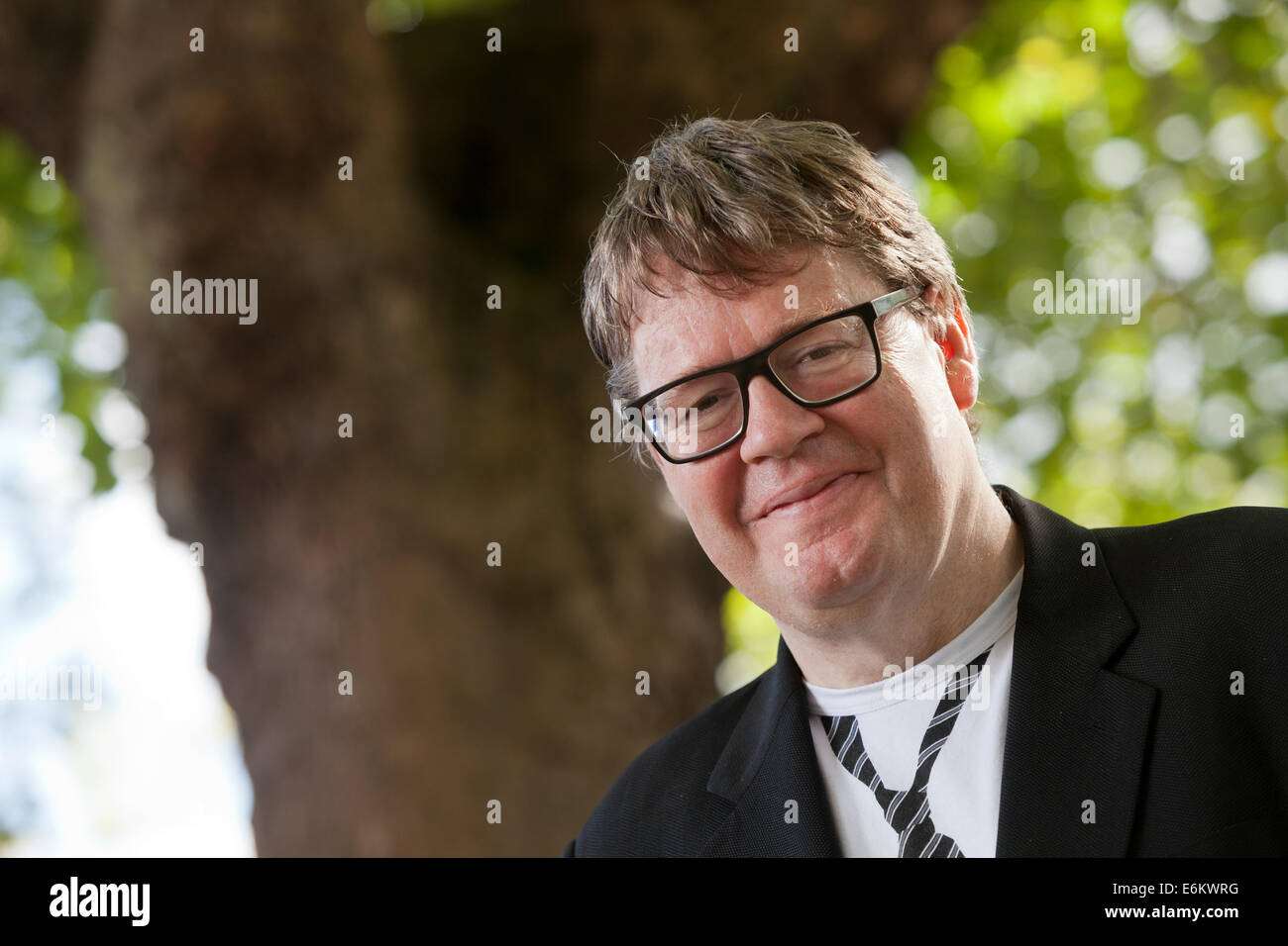 Edinburgh, Scotland, UK. 24th Aug, 2014. James Runcie, the British novelist, documentary film-maker, television producer and theatre director, at the Edinburgh International Book Festival 2014. Edinburgh, Scotland. 24th August 2014 Credit:  GARY DOAK/Alamy Live News Stock Photo