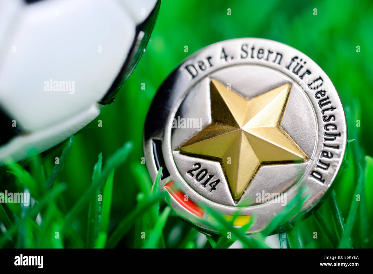 Fußball-Weltmeister 2014, der 4. Stern für Deutschland Stock Photo - Alamy