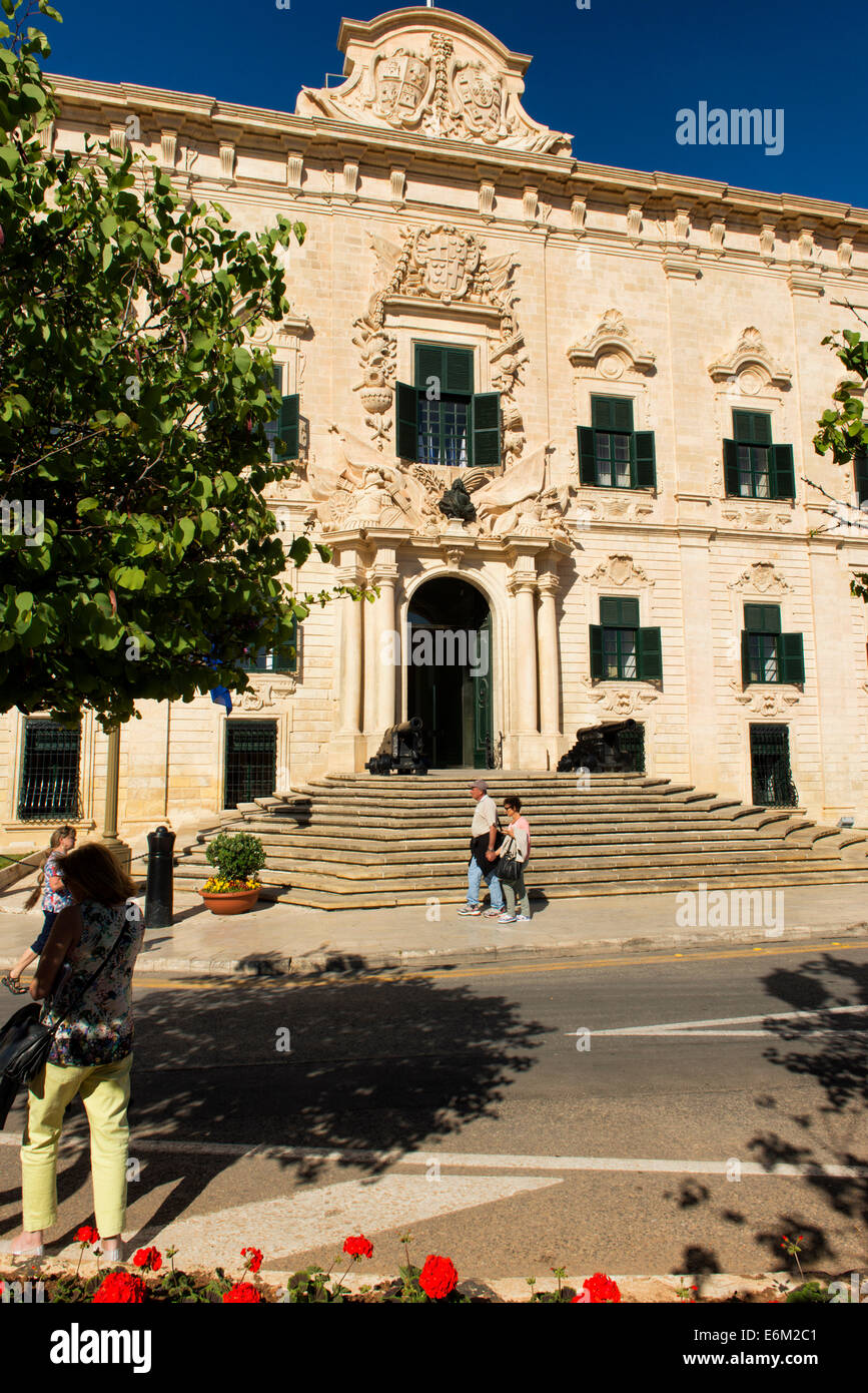 Auberge de Castille, Valletta, Malta Stock Photo