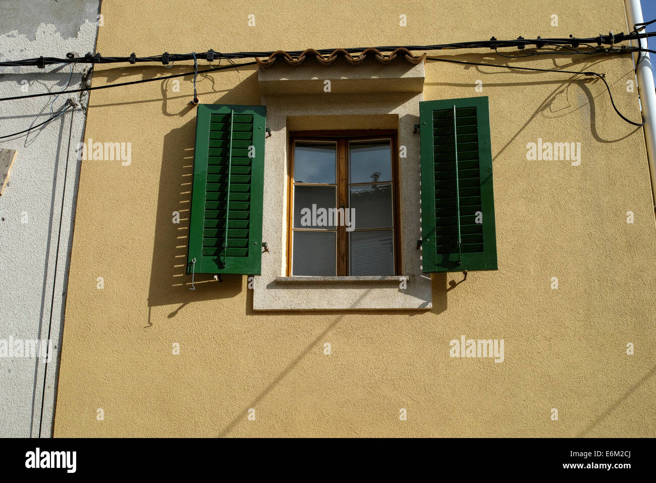 Famous touristic town of Vrbnik, Krk island, Croatia, Europe. Street colors Stock Photo