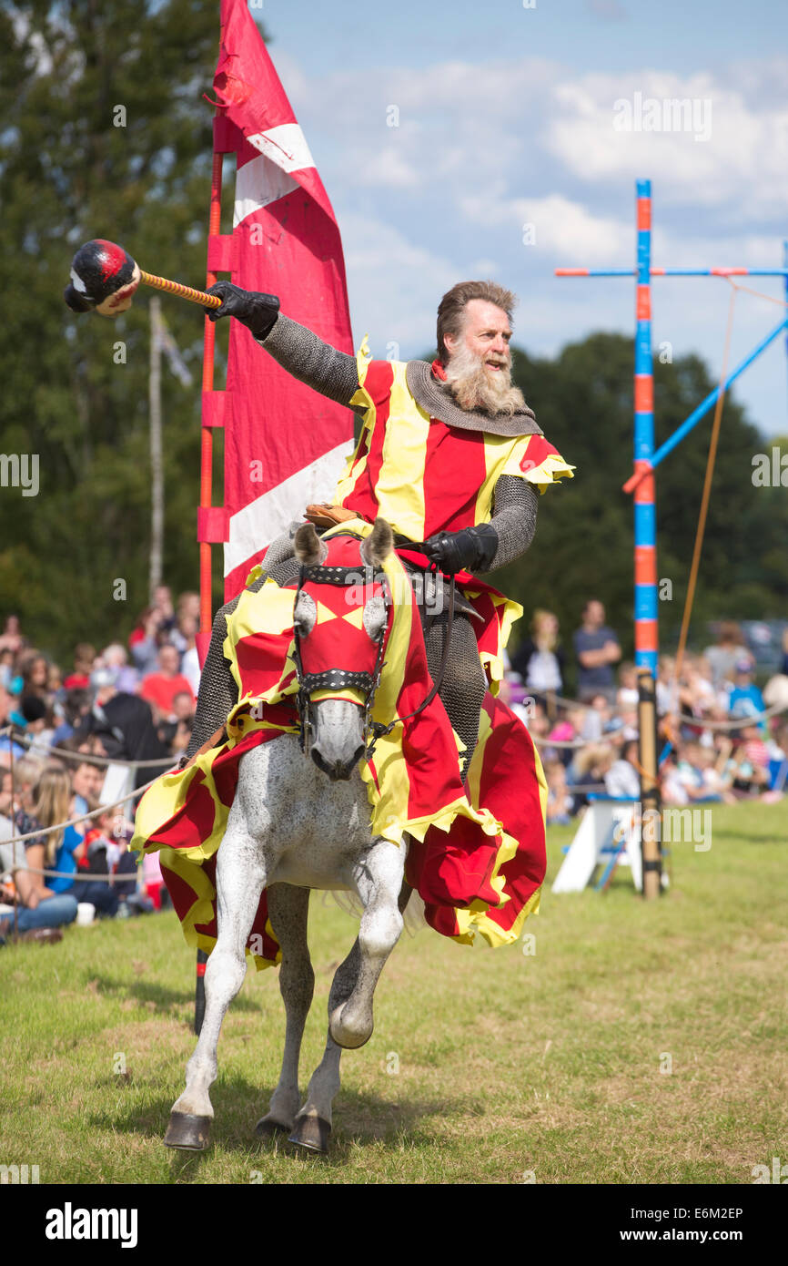 Medieval Jousting tournament at Hever Castle and Gardens, near