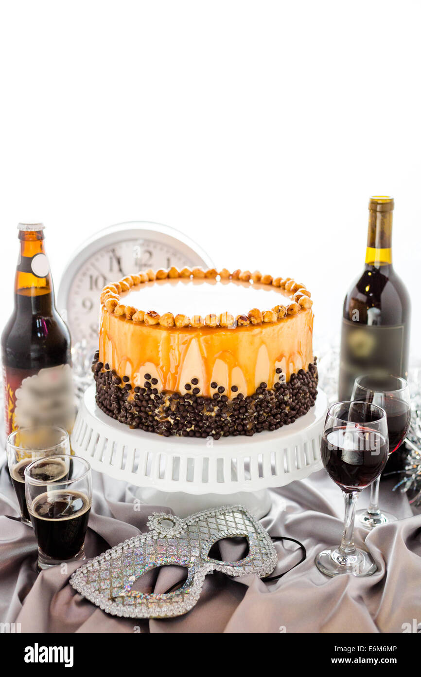 Chocolate beer and wine pairings. Heavenly Hazelnut Torte with beer and