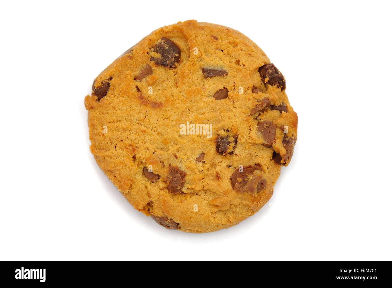 Big and chunky maryland milk and dark choc chunk cookies stock photo