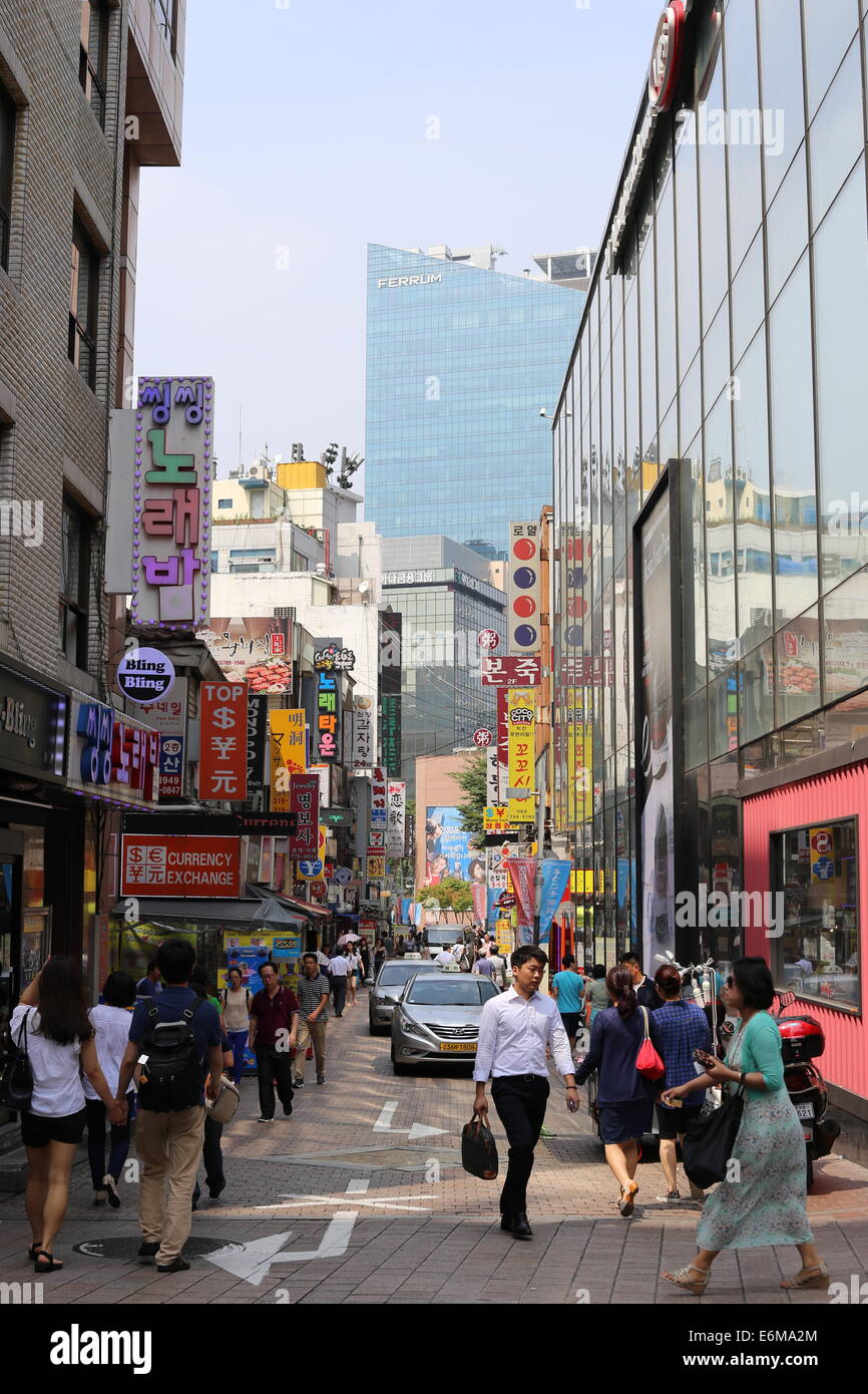 Myeongdong, Seoul, South Korea Stock Photo Alamy