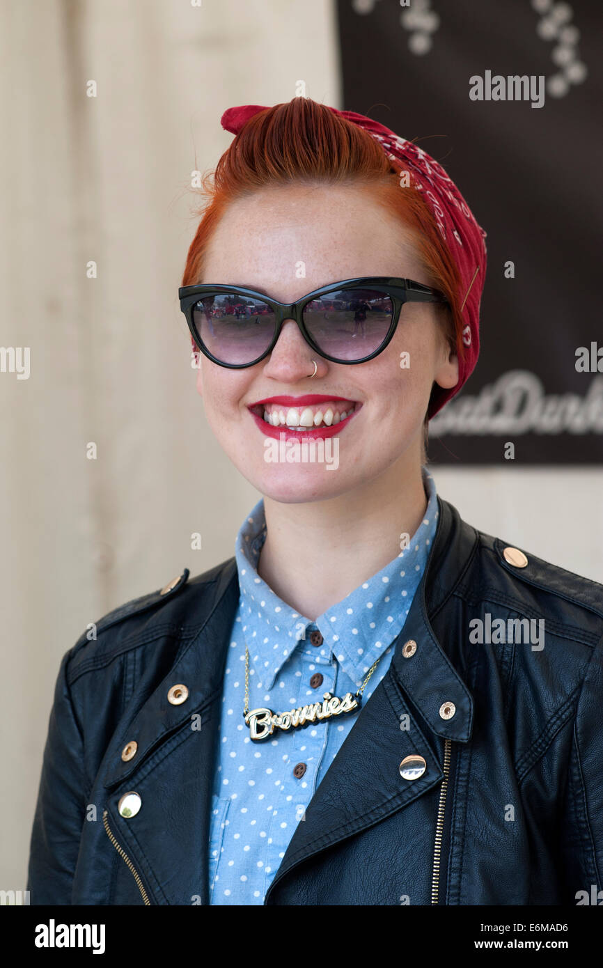 Dyed red hair hi-res stock photography and images - Alamy