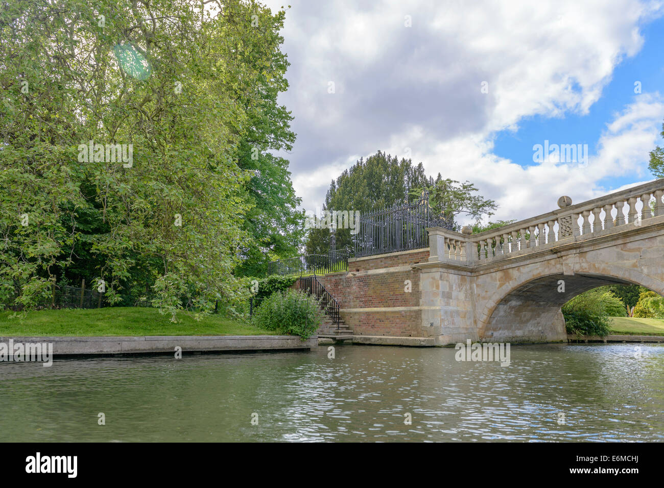 River Tour at Cambridge University, England. Stock Photo