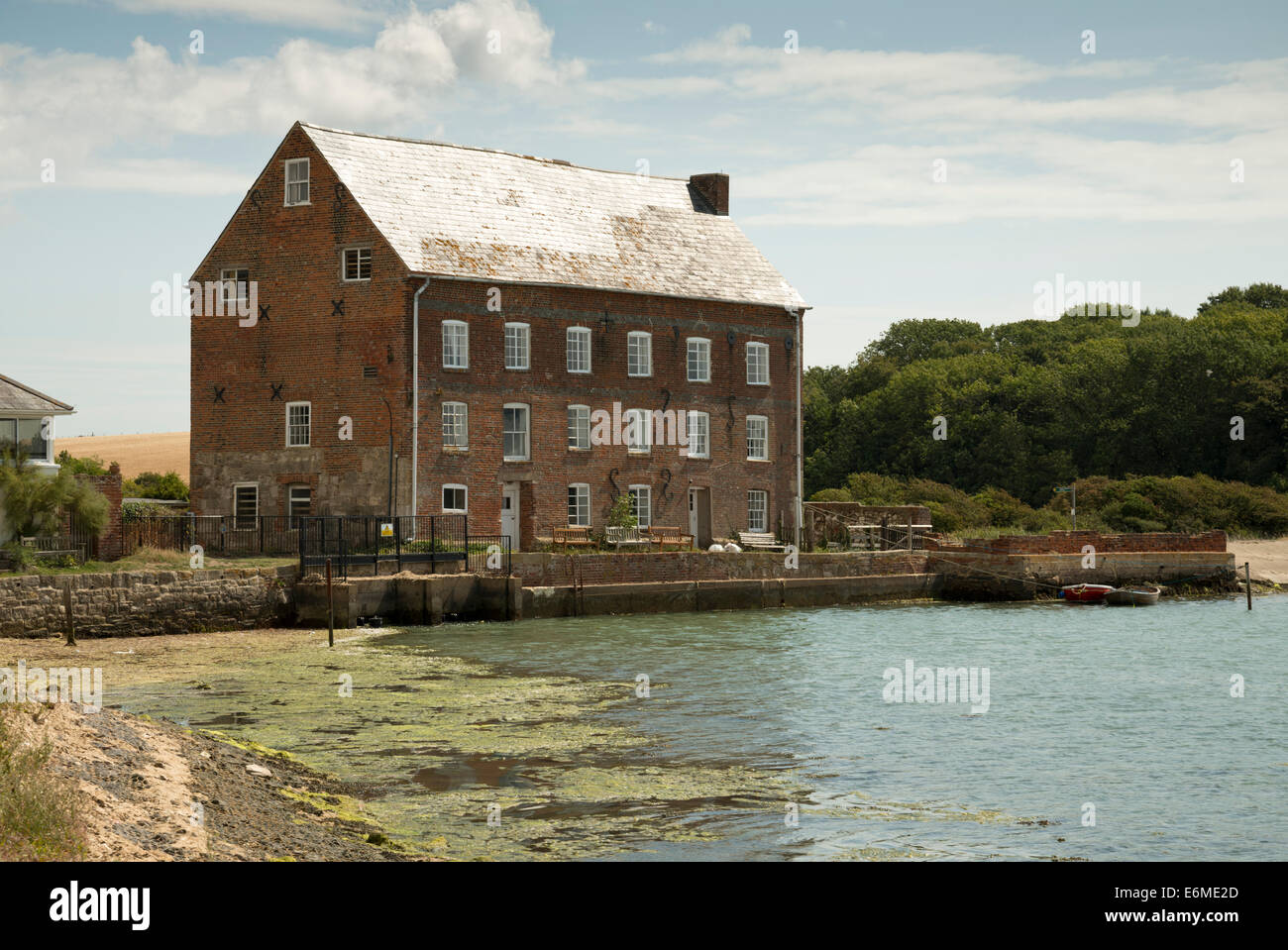 Mill House at Thorley Brook, River Yar, Yarmouth, Isle of Wight, England, UK Stock Photo